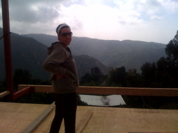 Jenn in the living room